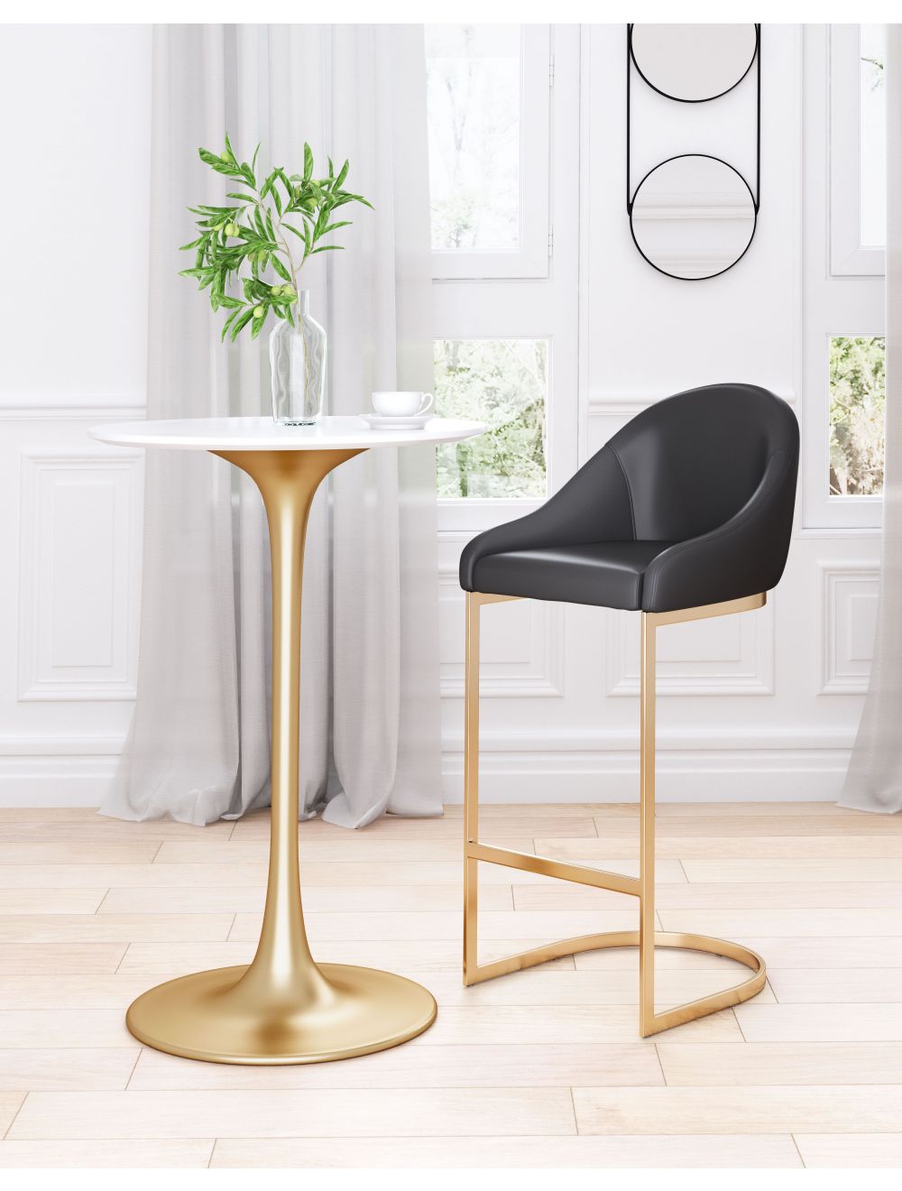 Silla de bar Scott Gris