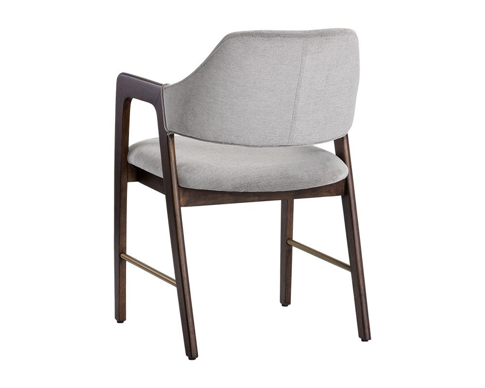 Milton Dining Armchair - Smoke Acacia