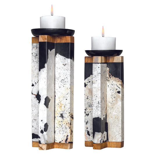 ILLINI CANDLEHOLDERS, S/2