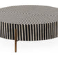 Chameau Small Coffee Table Black and White