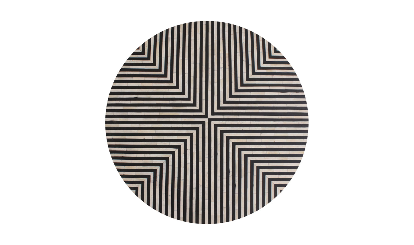 Chameau Small Coffee Table Black and White