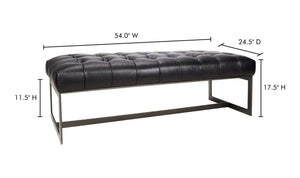 WYATT LEATHER BENCH