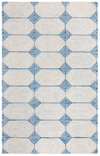 Cargar imagen en el visor de la galería, Tapete Abstract Collection Design:  ABT658A Marfil/Azul
