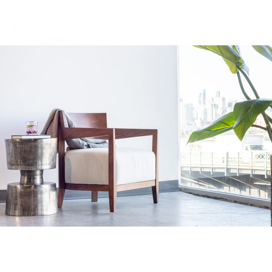 SILLA CON BRAZOS VOLTA CREMA BLANCO
