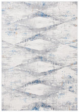 Cargar imagen en el visor de la galería, Tapete Amelia Collection Desing: ALA478A Marfil/Azul
