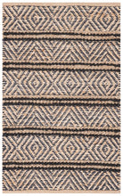 Cargar imagen en el visor de la galería, Tapete Cape Cod Collection Design: Negro/Natural

