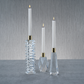 Florence Crystal Candle Holder - Stacked