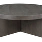 Folke Round Coffee Table Dark Brown