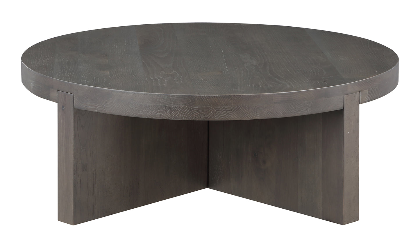 Folke Round Coffee Table Dark Brown
