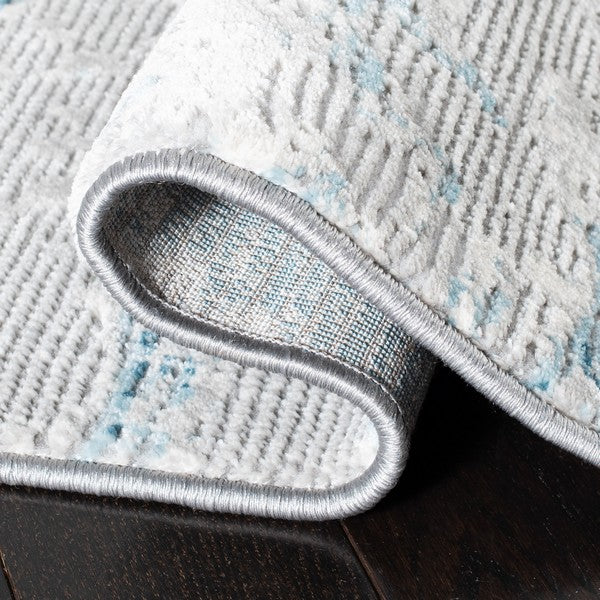 Tapete Meadow Collection Design: MDW560F Gris claro/Azul