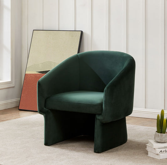 Sillón decorativo con respaldo de barril Susie