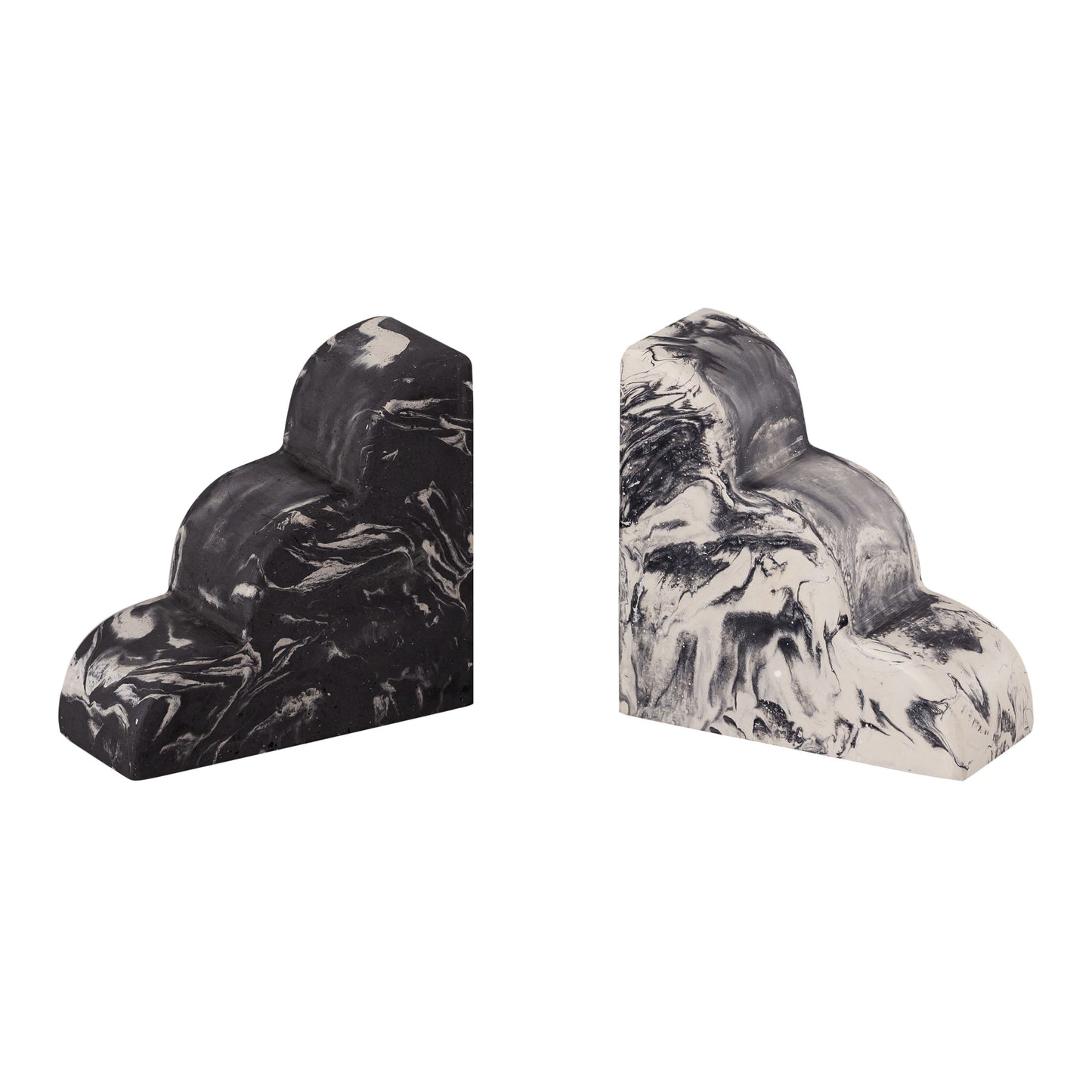 SUJETALIBROS BLANCO-GRIS (JUEGO DE 2)