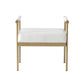Diva White Vegan Leather Bench