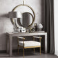 Diva White Vegan Leather Bench