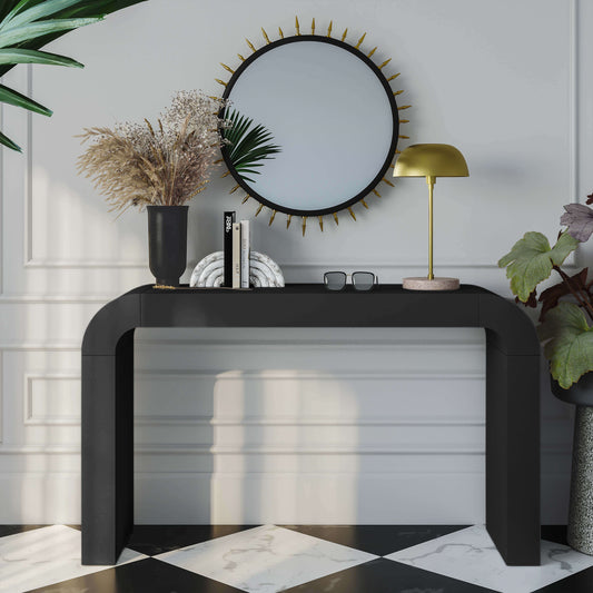 MESA CONSOLA HUMP NEGRA