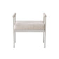 Diva White Vegan Leather Bench