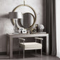 Diva White Vegan Leather Bench