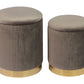 OTTOMANS SET OF 2 ACANALADAS