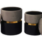 OTTOMANS ALMACENAJE GRIS GIGI - Set  2