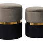 OTTOMANS ALMACENAJE GRIS GIGI - Set  2