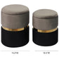 OTTOMANS ALMACENAJE GRIS GIGI - Set  2