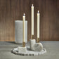 Marikina Marble Candle Holder - White - Round