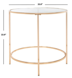Kolby Round  Glass Side Table