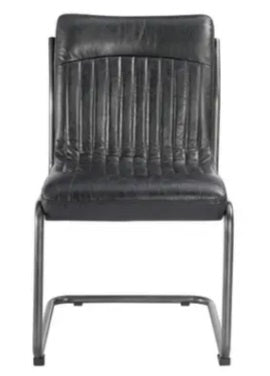 Ansel Dining Chair Grazed Brown Leather