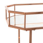 Silva 2 Tier Octagon Bar Cart