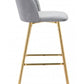 Cozy Barstool Gray & Gold
