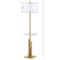 AMBROSIO 61-INCH H FLOOR LAMP SIDE TABLE