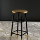 Emery Dipped Gold Leaf Bar Stool