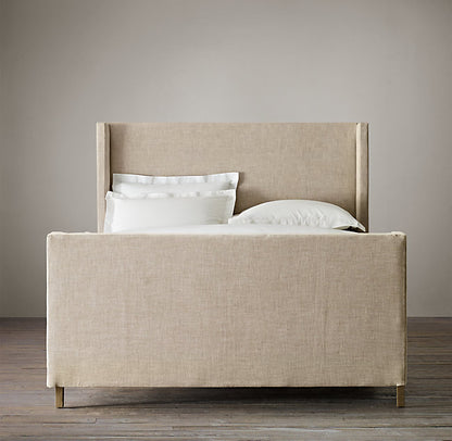 GRAYSON FABRIC BED WITH FOOTBOARD
