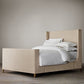 GRAYSON FABRIC BED WITH FOOTBOARD