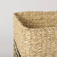 Set de 3 Canastas Gris con Natural