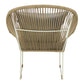 Manzanillo sillón cuerda beige con cojines