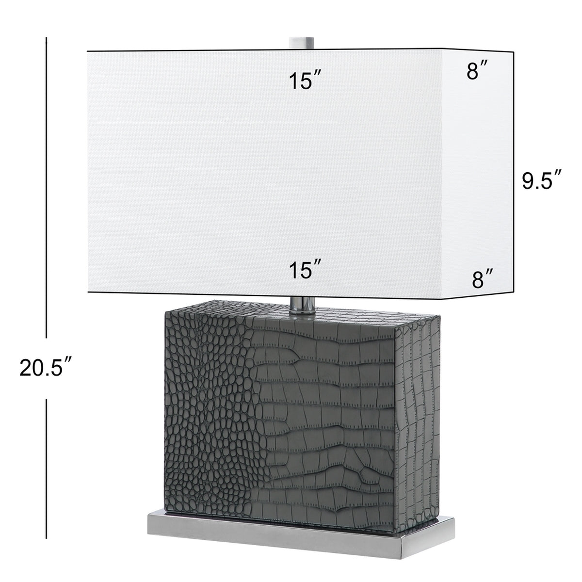 Lámpara Delia Faux Alligator