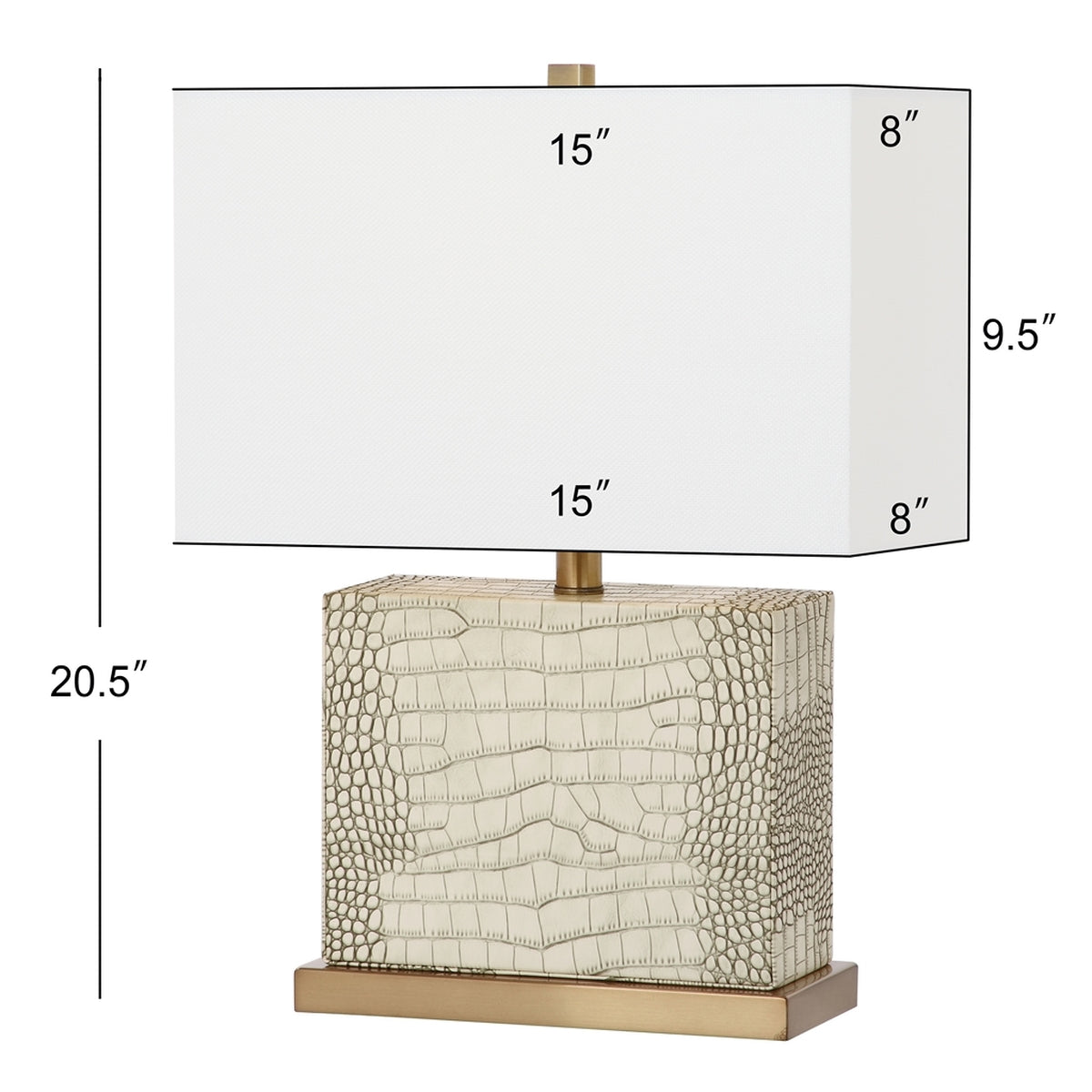 Lámpara Delia Faux Alligator