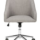 Silla de oficina giratoria adrienne velvet/lino