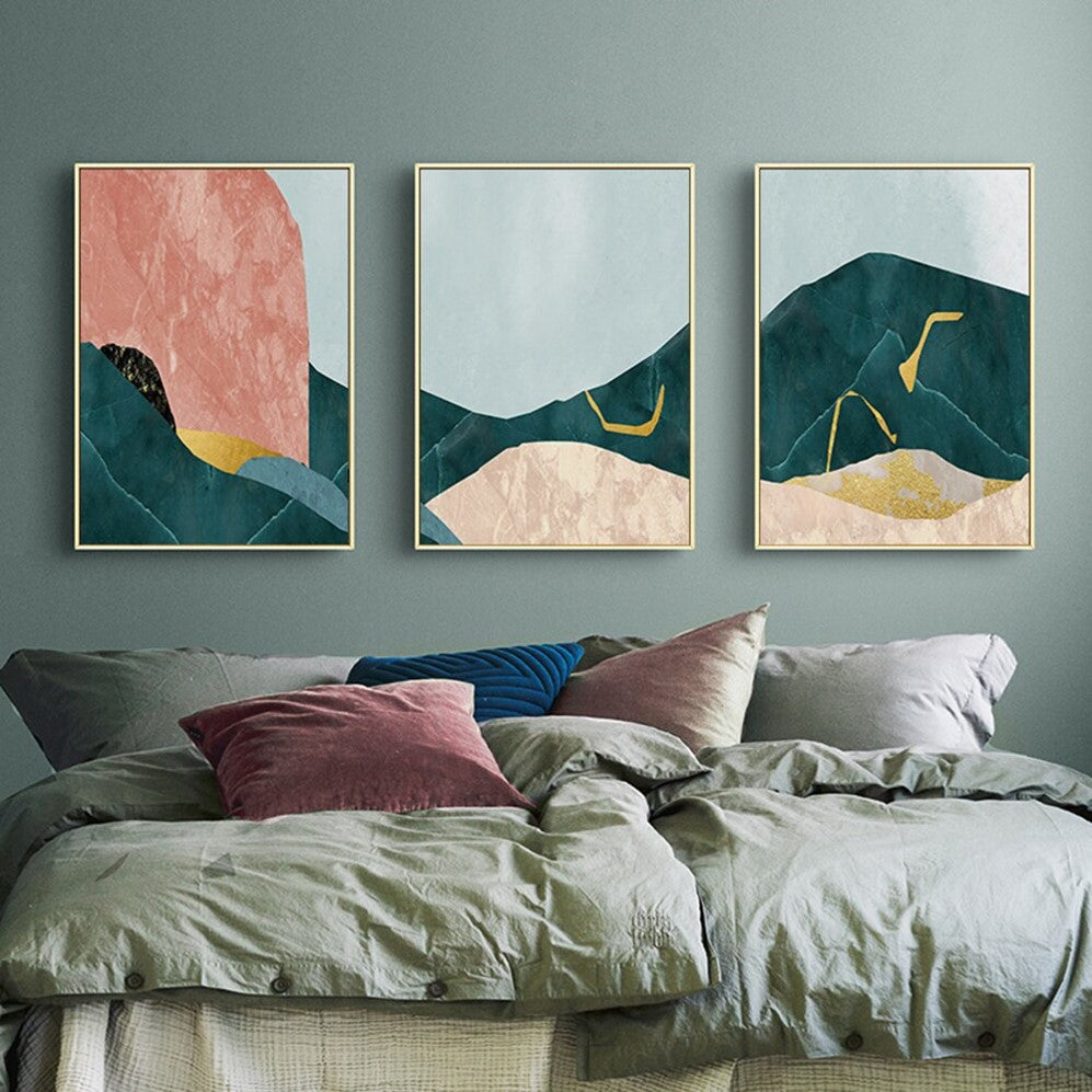 Set cuadros abstracto