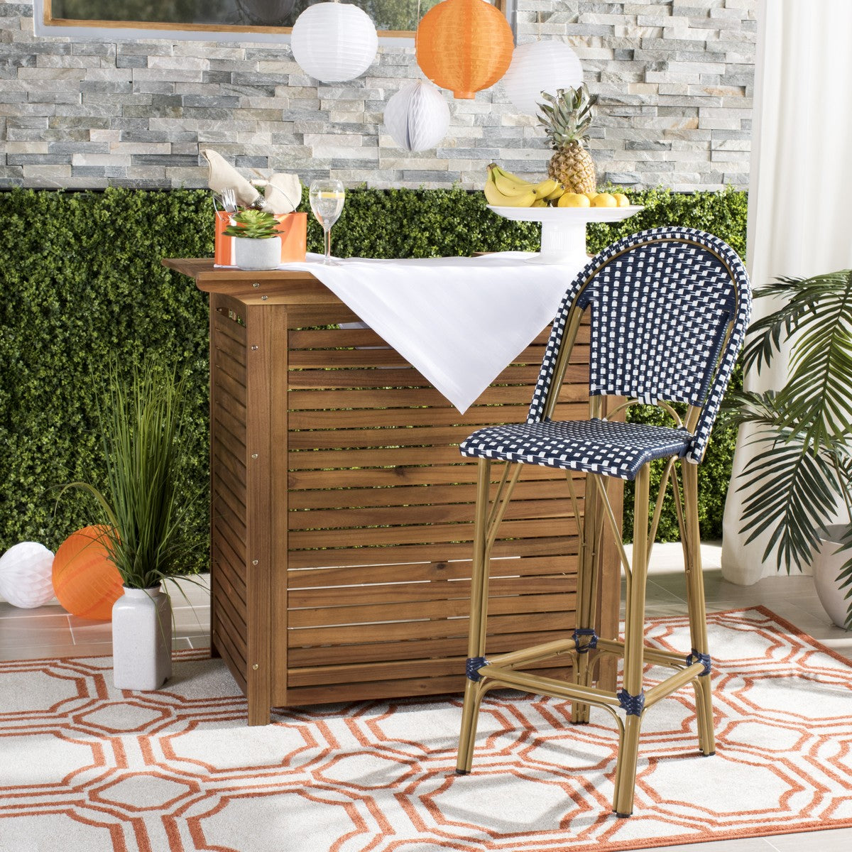 Ford Indoor Outdoor French Bistro Bar Stool