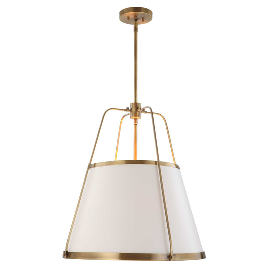 LEATHER CLASSIC, 4 LT PENDANT - WHITE