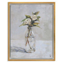 Cargar imagen en el visor de la galería, Cuadro Rosa de Jardín Blanca
