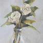 Cuadro Rosa de Jardín Blanca