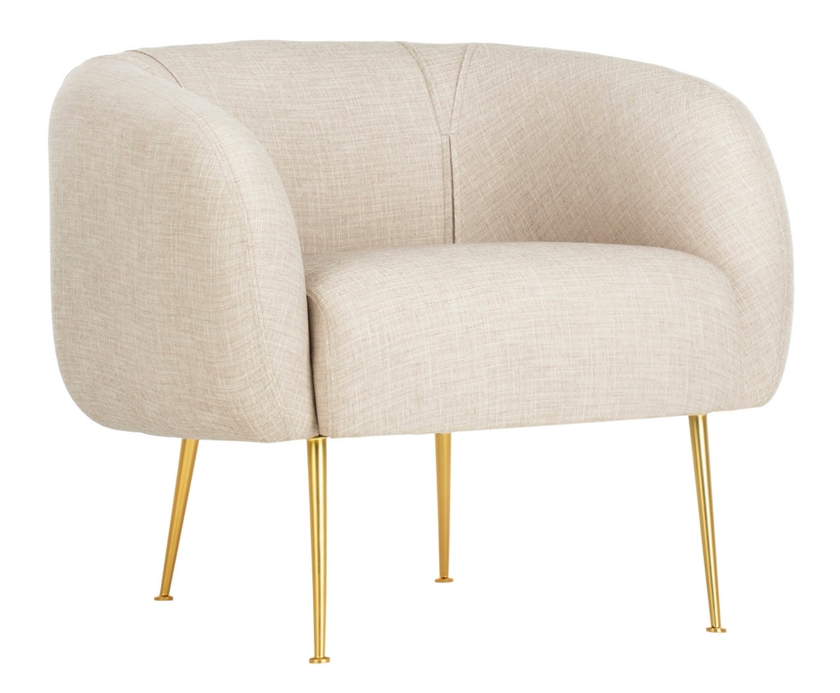 Silla decorativa de mezcla de poliéster Alena