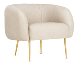 Silla decorativa de mezcla de poliéster Alena