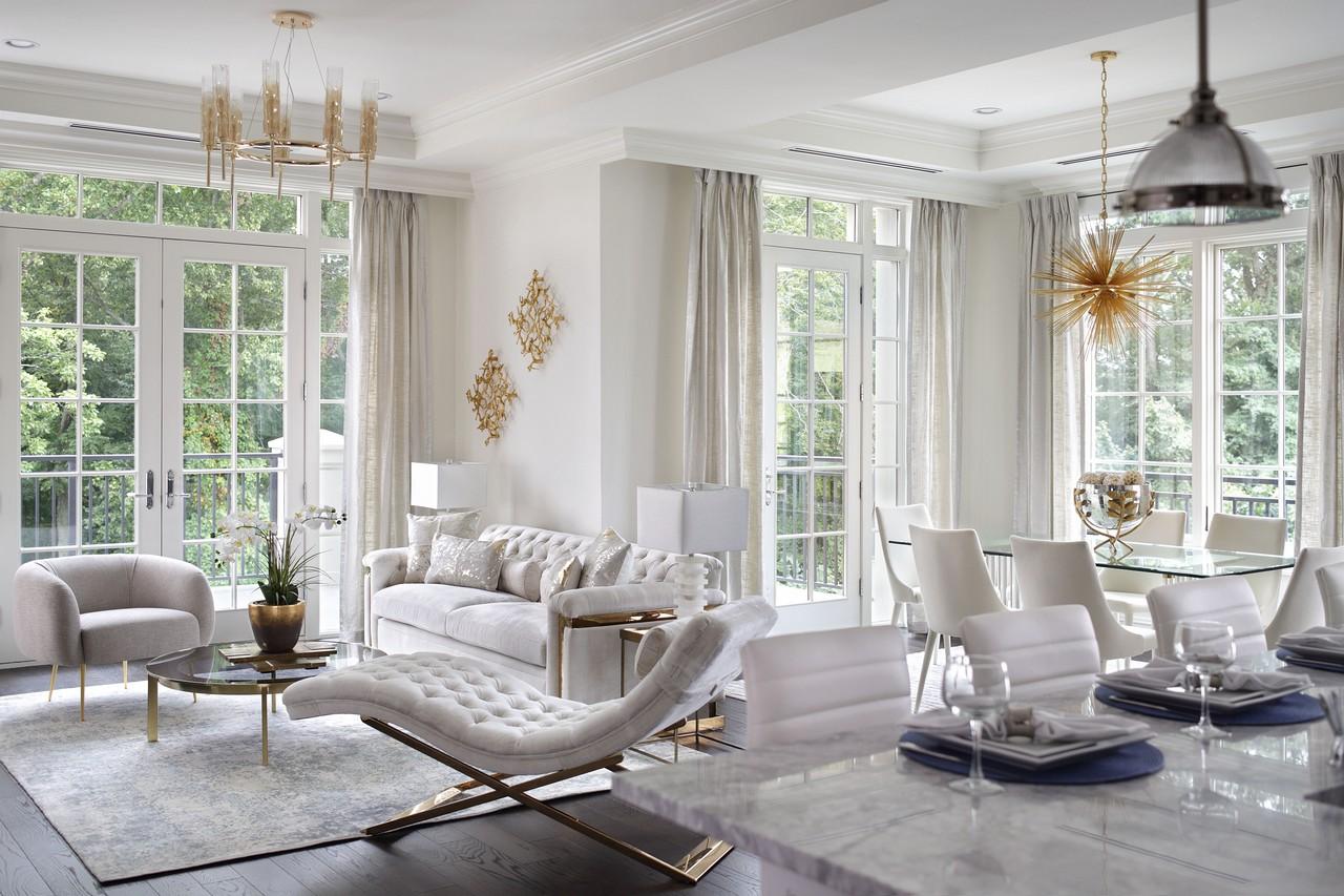 Silla decorativa de mezcla de poliéster Alena