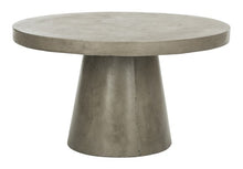 Cargar imagen en el visor de la galería, Delfia Indoor - Outdoor Modern Concrete Round 27.56-inch Dia Coffee Table
